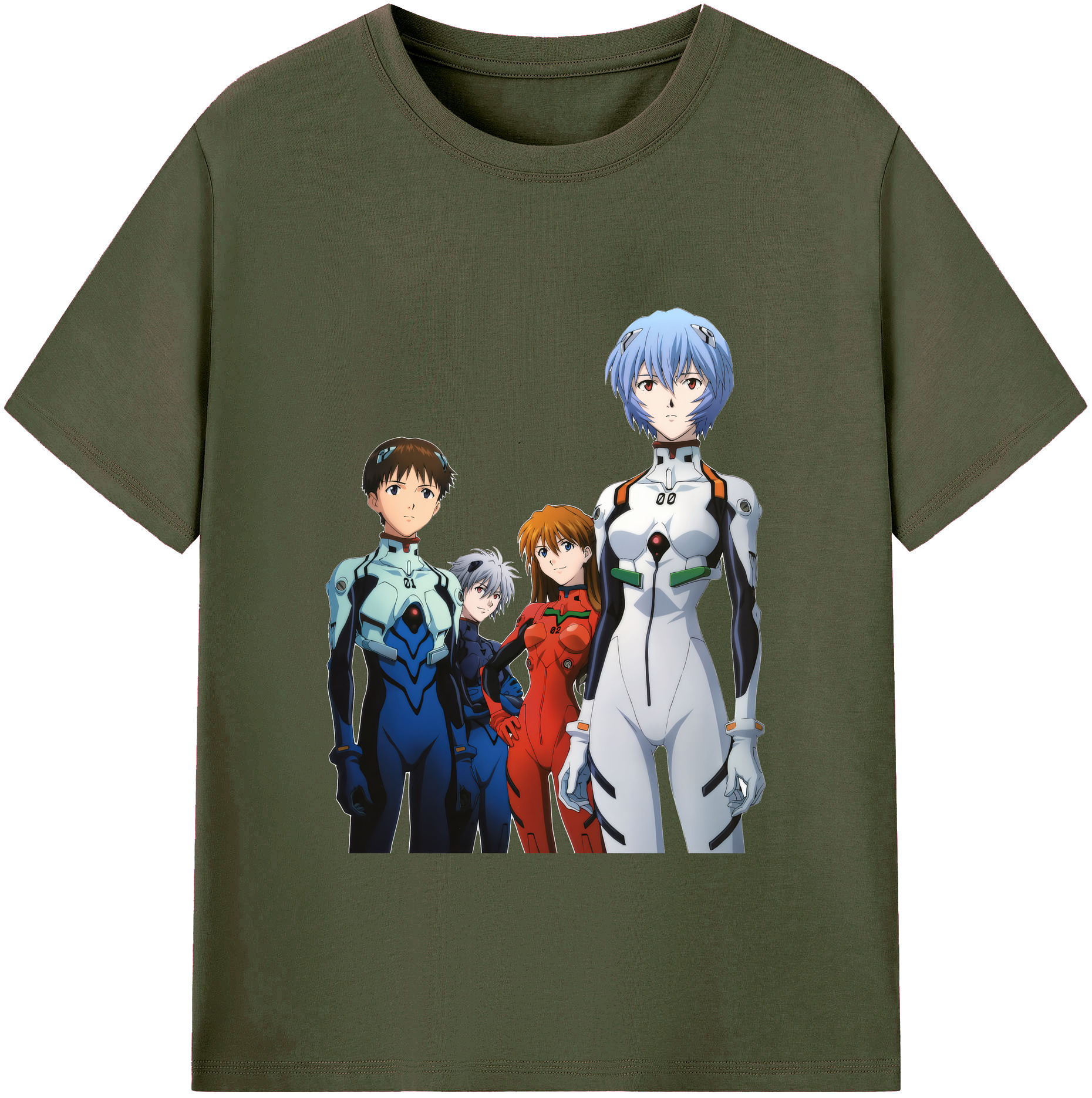 （画像用） EVA 新世紀エヴァンゲリオン 綿100％ メンズ半袖Tシャツ｜肌触りやわらか＆通気性